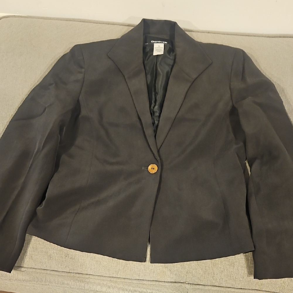 Jones New York Dark Gray Blazer